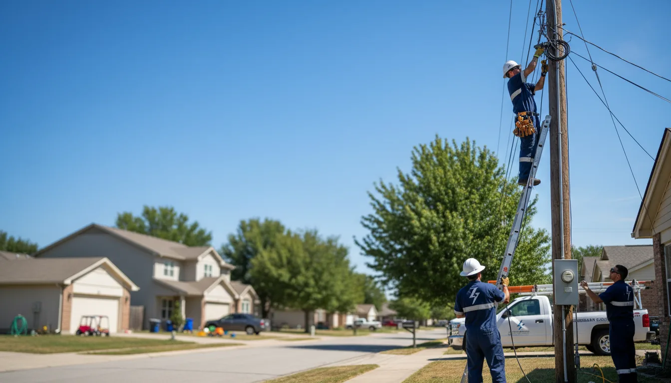 Residential electrician providing installation services in Bolivar, PA